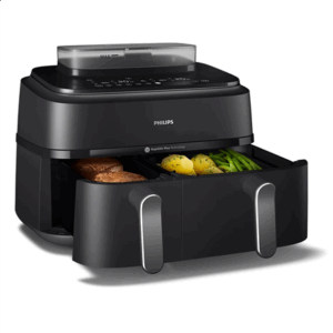 Philips | Dual Basket Airfryer | NA551/00 5000 Series | Power 2750 W | Capacity 9 L | RapidAir Plus and Air Steam | Black - Image 5