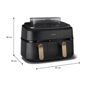 Philips Dual Steam Air Fryer | NA552/00 5000 Series | Power 2750 W | Capacity 9 L | RapidAir Plus | Black - Image 6