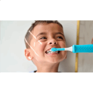 Philips | Toothbrush Heads | HX6034/90 Sonicare For Kids3+ | Heads | For children | Number of brush heads included 4 | White/Blue - Image 6