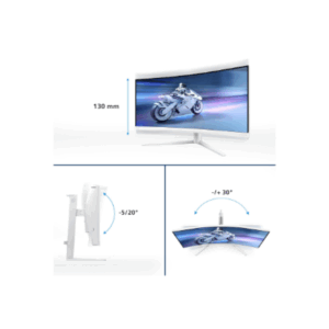 Philips | 34M2C5501A/00 | 34 " | VA | WQHD | 21:9 | 180 Hz | 1 ms | 3440 x 1440 pixels | 300 cd/m² | HDMI ports quantity 2 | White - Image 32