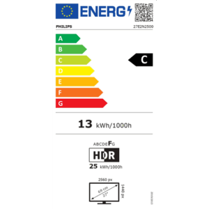 Philips | 27E2N2500/00 | 27 " | IPS | Quad HD | 16:9 | 120 Hz | 4 ms | 2560 x 1440 pixels | 300 cd/m² | HDMI ports quantity 1 | Black - Image 6