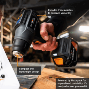 Batavia B.V. 18V Cordless Heat Gun with Digital LCD Display (battery and charger not included) - Image 3