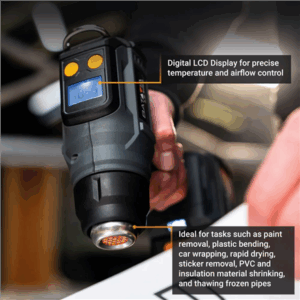 Batavia B.V. 18V Cordless Heat Gun with Digital LCD Display (battery and charger not included) - Image 4