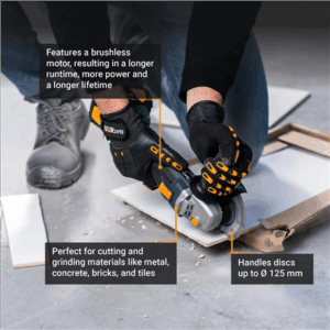 Batavia B.V. 18V Cordless Brushless Angle Grinder | 125 mm - Image 3
