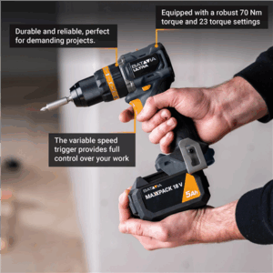 Batavia B.V. 18V Cordless Brushless Combi Drill 70 Nm, Without Battery and Charger - Image 5