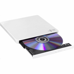 H.L Data Storage | Ultra Slim Portable DVD-Writer | GP60NW60 | Interface USB 2.0 | DVD±R/RW | CD read speed 24 x | CD write speed 24 x | White | Desktop/Notebook - Image 3