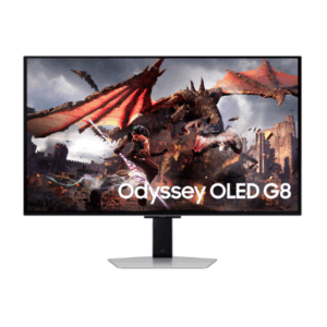 Monitor|SAMSUNG|32"|Gaming/Smart/4K|Panel OLED|3840x2160|16:9|0.03 ms|Speakers|Swivel|Pivot|Height adjustable|Tilt|Colour Silver|LS32DG802SUXDU - Image 4