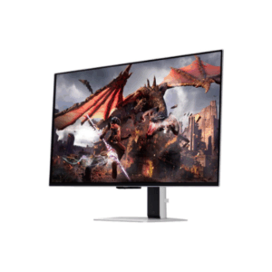 Monitor|SAMSUNG|32"|Gaming/Smart/4K|Panel OLED|3840x2160|16:9|0.03 ms|Speakers|Swivel|Pivot|Height adjustable|Tilt|Colour Silver|LS32DG802SUXDU - Image 5