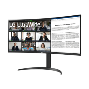 LCD Monitor|LG|34WR55QK-B|34"|Business/Curved/21 : 9|Panel VA|3440x1440|21:9|100Hz|5 ms|Height adjustable|Tilt|Colour Black|34WR55QK-B - Image 2