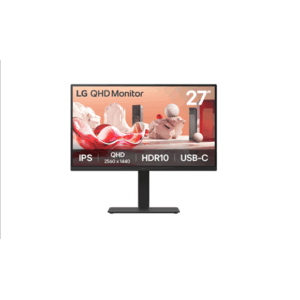 LCD Monitor|LG|27BA75QB-B|27"|Panel IPS|2560x1440|16:9|100Hz|Matte|Speakers|Swivel|Pivot|Height adjustable|Tilt|Colour Black|27BA75QB-B - Image 2