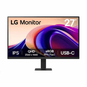 LCD Monitor|LG|27U631A-B|27"|Gaming|Tilt|Panel IPS|2560x1440|16:9|100 Hz|5 ms|Colour Black|27U631A-B - Image 2