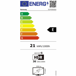 LCD Monitor|SAMSUNG|27 "|2560 x 1440 pixels|Quad HD|Native aspect ratio 16:9|LCD|Flat|LS27FG502EUXEN - Image 10