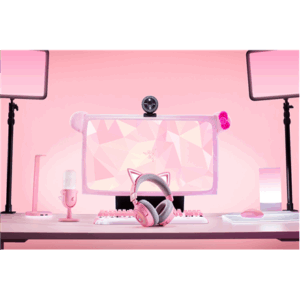 Razer | Ausinės | Kraken Kitty V3 Pro | Bluetooth | Over-Ear | Quartz - Image 6