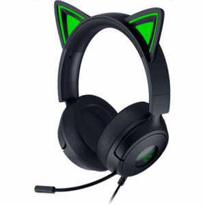 Razer Gaming Ausinės | Kraken Kitty V3 X | Wired | Over-Ear | Microphone | Black - Image 2