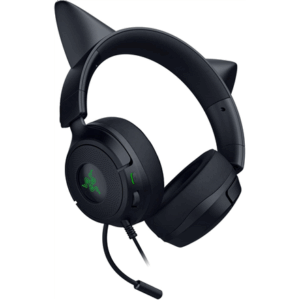 Razer Gaming Ausinės | Kraken Kitty V3 X | Wired | Over-Ear | Microphone | Black - Image 4