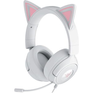 Razer Gaming Ausinės | Kraken Kitty V3 X | Wired | Over-Ear | Microphone | White - Image 2