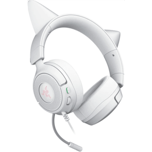 Razer Gaming Ausinės | Kraken Kitty V3 X | Wired | Over-Ear | Microphone | White - Image 4