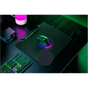Razer | Wireless Charging Gaming Mouse Mat and Puck, Hard Edition | HyperFlux V2 Wireless Charging System | Gaming Mouse Mat | 360 x 311 mm | Black - Image 4