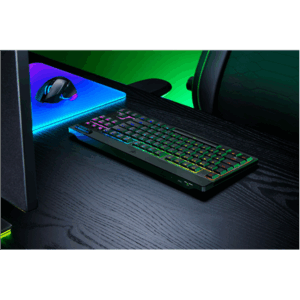 Razer | BlackWidow V4 Low-Profile HyperSpeed | Klaviatūra | Wireless | US | Bluetooth | Black | Orange Switches - Image 2