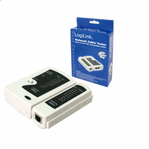 Logilink | Cable tester for RJ11, RJ12 and RJ45 with remote unit - Image 2