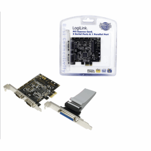 Logilink | 2 x serial (COM), 1 x parallel (LPT) | PCIe - Image 2