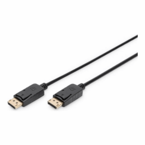 ASSMANN  DisplayPort connection kabelis, DP M/M, 1.0m, w/interlock, Ultra HD 4K, bl , AK-340100-010-S