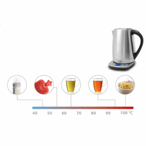 Caso | WK 2200 | With electronic control | 2200 W | 1.7 L | Stainless steel | 360° rotational base | Stainless steel - Image 3