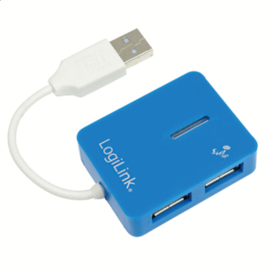 Logilink | USB 2.0 Hub 4-Port, Smile, Blue - Image 2