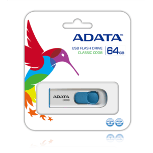 MEMORY DRIVE FLASH USB2 64GB/WH./BLUE AC008-64G-RWE ADATA - Image 2
