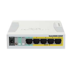 Mikrotik CSS106-1G-4P-1S tinklo komutatorius Gigabit Ethernet (10/100/1000) Maitinimas per Eternetą (PoE) Balta - Image 2
