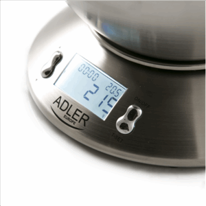 Adler | Kitchen scales | AD 3134 | Maximum weight (capacity) 5 kg | Graduation 1 g | Stainless steel - Image 3