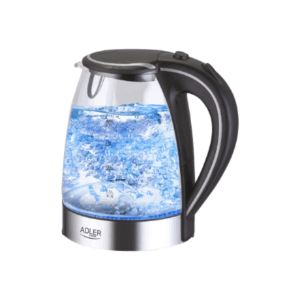 Adler AD 1225 elektrinis virdulys 1,7 L Juoda, Nerūdijančiojo plieno, Permatomas 2200 W - Image 4