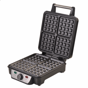 Camry | Waffle maker | CR 3025 | 1150 W | Number of pastry 4 | Belgium | Black/Stainless steel - Image 2