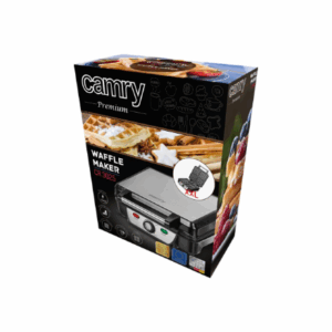 Camry | Waffle maker | CR 3025 | 1150 W | Number of pastry 4 | Belgium | Black/Stainless steel - Image 5