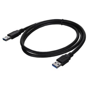 Lanberg CA-USBA-30CU-0010-BK USB kabelis 1m 3.0 USB A Juoda - Image 2