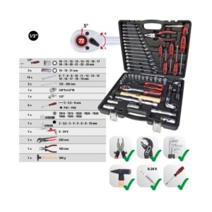 47 dalių universalus įrankių rinkinys KS TOOLS 1/2" - Image 4