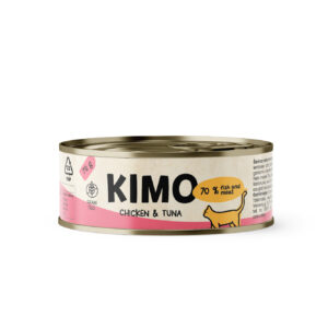 Kimo Chicken & Tuna konservai katėms su vištiena ir tunu, 70 g - Image 1
