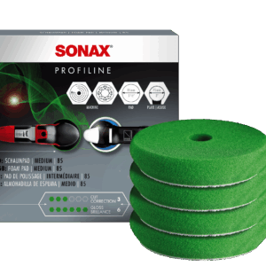 SONAX Vidutinio kietumo poliravimo padas, 85mm, 4vnt 494241