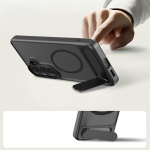 Tech-Protect MagRack MagSafe Samsung Galaxy S26+ Plus Matte juodos spalvos - Image 4