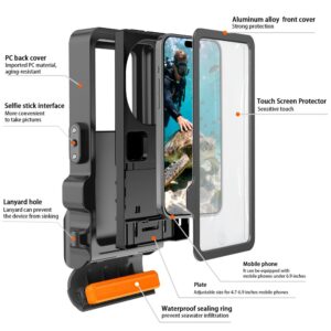 Tech-Protect IPX8 Pro Universal Diving waterproof case pilkos spalvos/juodos spalvos - Image 4
