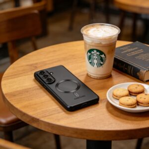 Tech-Protect MagFlex MagSafe Samsung Galaxy A57 5G Shiny juodos spalvos - Image 4