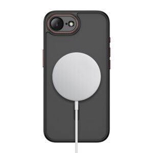 Tech-Protect MagCam MagSafe Apple iPhone 16E / 17E Matte juodos spalvos/raudonos spalvos - Image 4