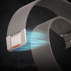 Tech-Protect MILANO VANGUARD APPLE WATCH 8 / 9 / 10 / 11 / SE / ULTRA (44 / 45 / 46 / 49 MM) TITANINIS - Image 4