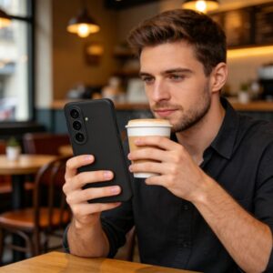 Tech-Protect Silicone MagSafe Samsung Galaxy S26 juodos spalvos - Image 4