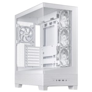 Kompiuterio korpusas|ASUS|ASUS A31 PLUS Kompiuterio korpusas|MidiTower|Kompiuterio korpusas product features Transparent panel|ATX|BTX|MicroATX|MiniITX|Colour White|A31PLUSTGARGBWHITE
