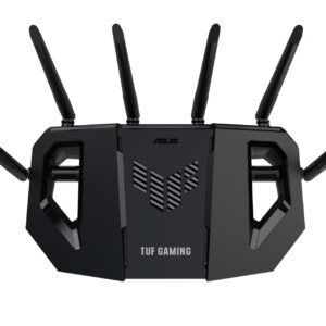 Wireless Router|ASUS|Router|6500 Mbps|Mesh|Wi-Fi 6|Wi-Fi 7|IEEE 802.11a|IEEE 802.11b|IEEE 802.11g|IEEE 802.11ac|IEEE 802.11ax|USB 3.2|3x2.5GbE|1x2.5GbE|Number of antennas 6|TUFGAMINGBE6500