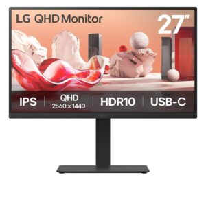 LCD Monitor|LG|27BA75QB-B|27"|Panel IPS|2560x1440|16:9|100Hz|Matte|Speakers|Swivel|Pivot|Height adjustable|Tilt|Colour Black|27BA75QB-B