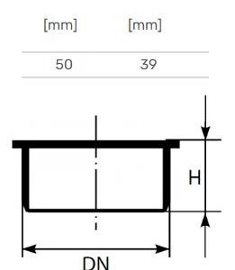 Vidaus kanalizacijos aklė HTplus, Ø 50 mm - Image 2