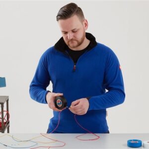 Izoliacinė juosta Tesa Premium, juoda, 19 mm x 33 m - Image 2