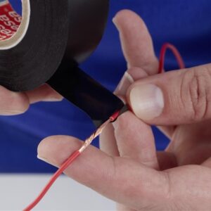 Izoliacinė juosta Tesa Premium, juoda, 19 mm x 33 m - Image 3